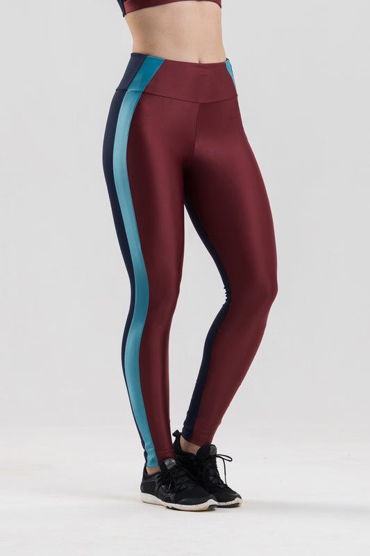 Power Leggings - Burgundy