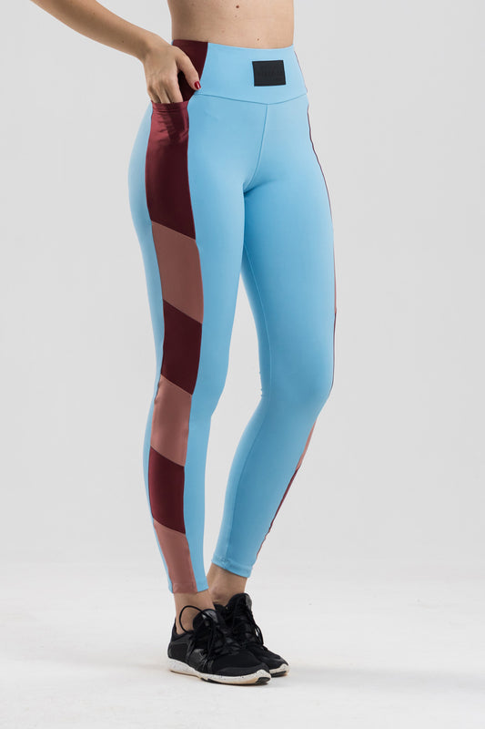 Square Leggings - Light Blue